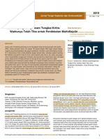 Critical Limb Threatening Ischemia The Timehas Come For A Multidisciplinary Approach