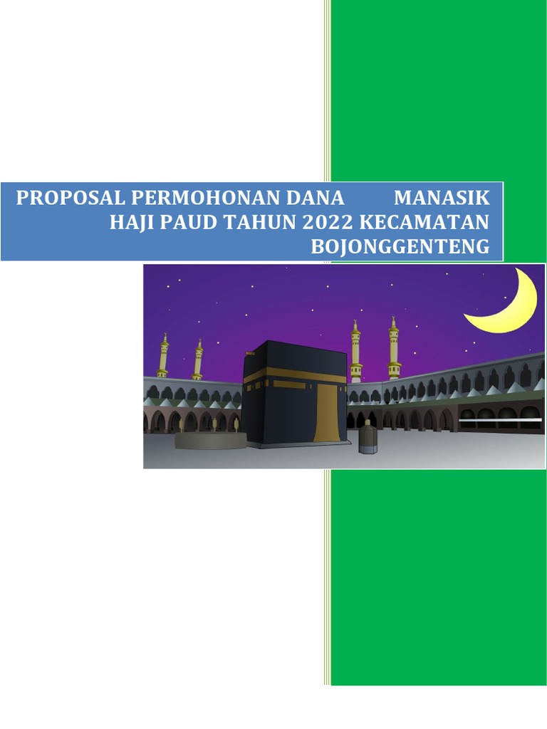 Proposal Manasik Haji 2022 | PDF | Karier & Perkembangan