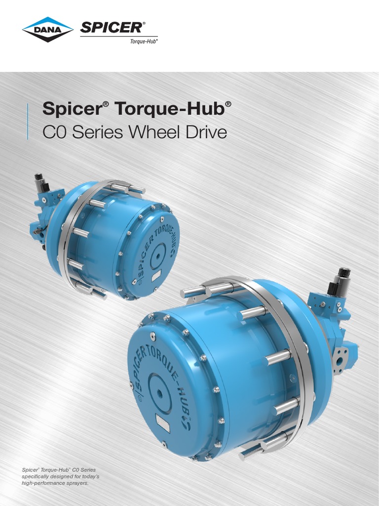 Spicer Torque Hub C0 Serie Spec Sheet PDF