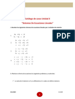 Sistemas de ecuaciones lineales y problemas de álgebra