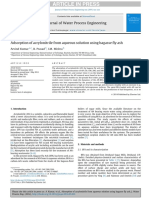 Adsorption of Acrylonitrile From Aqueous Solution Using Bagasse Fly Ash