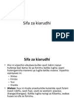 Sifa Za Kiarudhi