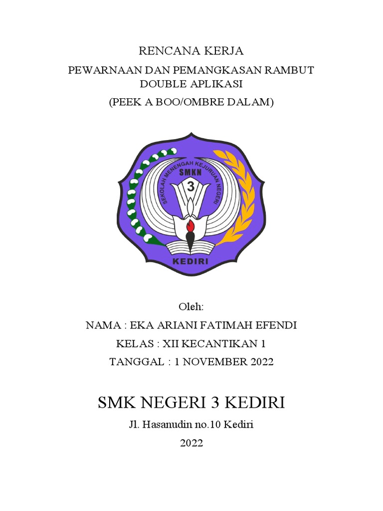 Jobsheet Pewarnaan Rambut | PDF