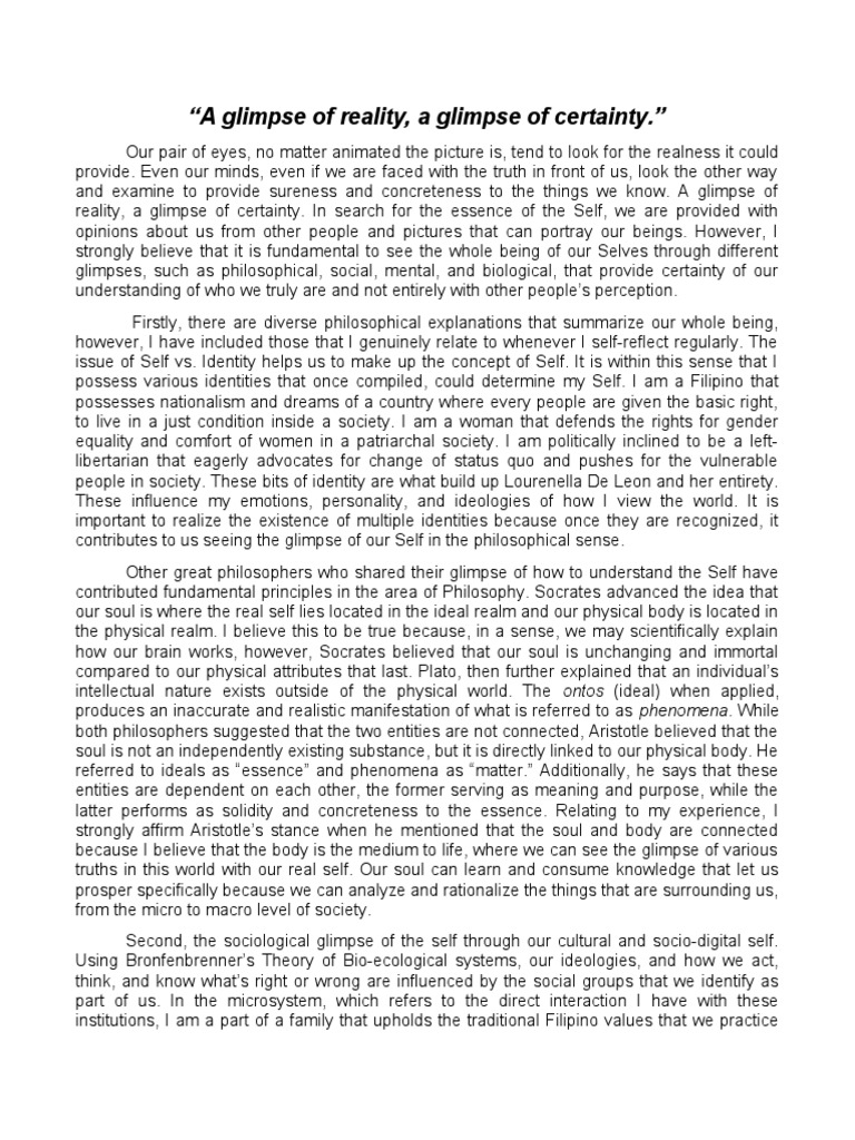 Understanding the self understanding the social mental and