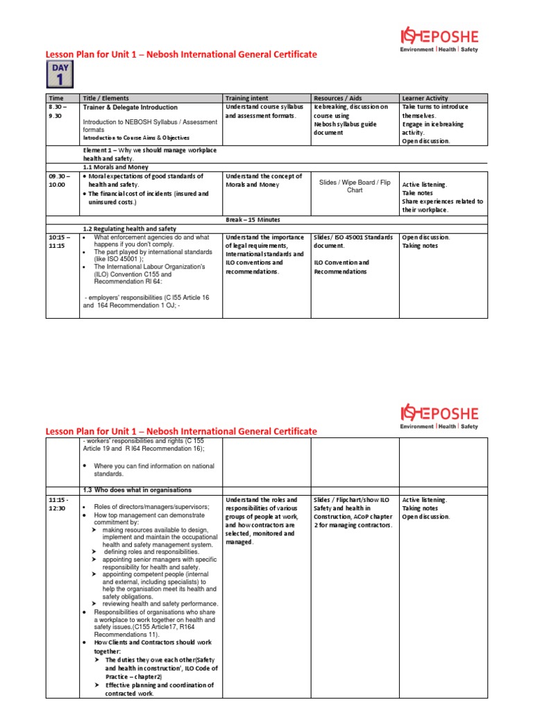 IGC Lesson Plan | PDF