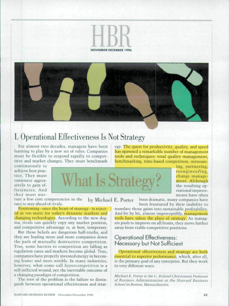 What Is Strategy Porter Pdf