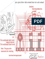 For Sectional Front View: For Sectional Side View:: Similarly