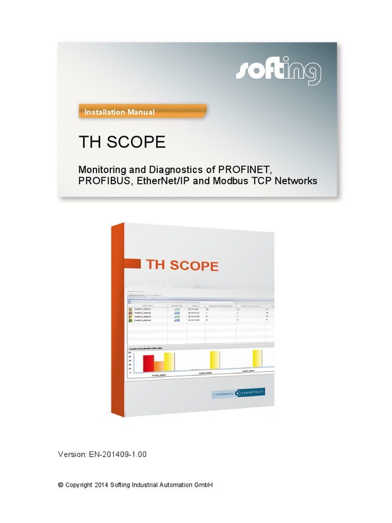 TH SCOPE. Monitoring and Diagnostics of PROFINET, PROFIBUS, EtherNet ...