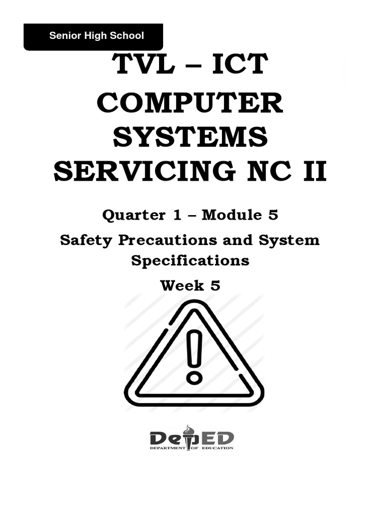 TVL Ict Computer Systems Servicing Ncii q1 Module 5 Passed 2 PDF