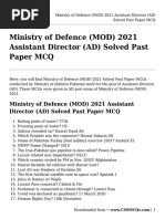 MOD Past Papers & Resources 2021-2025 | PDF