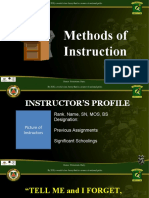 3.0 Methods of Instruction