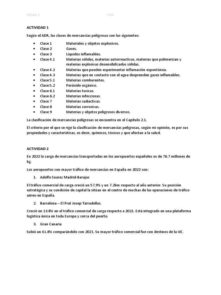 TIM Tema 2 | PDF