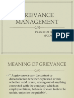 Presentation On Grievance MGT (HR Topic)
