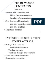 TYPES OF CONSTRUCTION CONTRACTS Class Presentation
