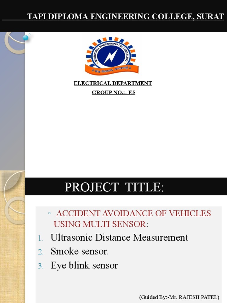 PROJECT PDF Electric Motor Sensor