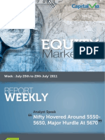 Stock Market Reports for the Week (25th - 29th July '11)