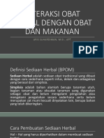 Interaksi Herbal Dan Makanan