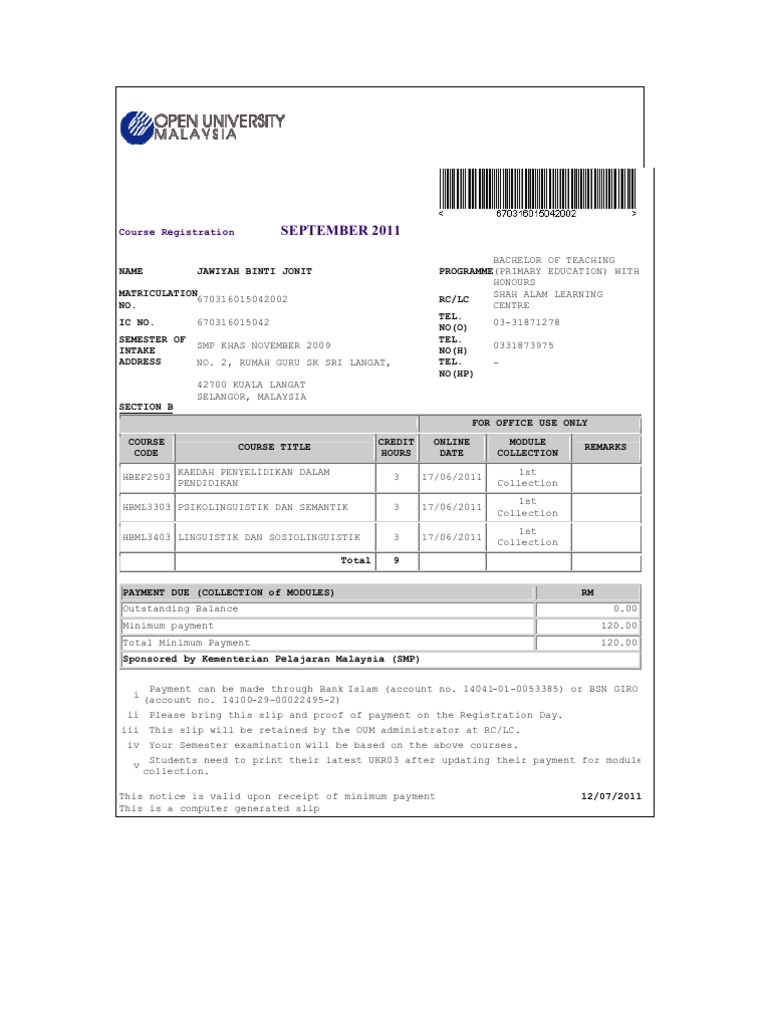 C CC CC: Course Registration | PDF