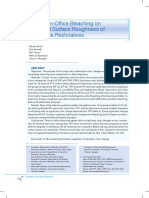 Effect of In-Office Bleaching On Color and Surface Roughness of Composite Restoratives