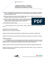 Lista de Exercícios - Medição Fluxo - Inst. Ind. - 2022