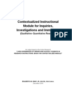 Contextualized Instructional Material in Practical Research by Edil Hinay