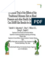 A Clinical Trial of The Effects of The Traditional Okinawa Diet On Blood Pressure and Other Health Indicators