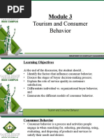 Module 3. Tourism and Consumer Behavior