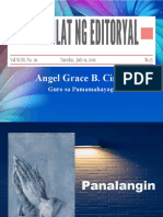 Pagsulat NG Editoryal