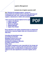 Logistics Management (Authored by Mehraj Kraipak)