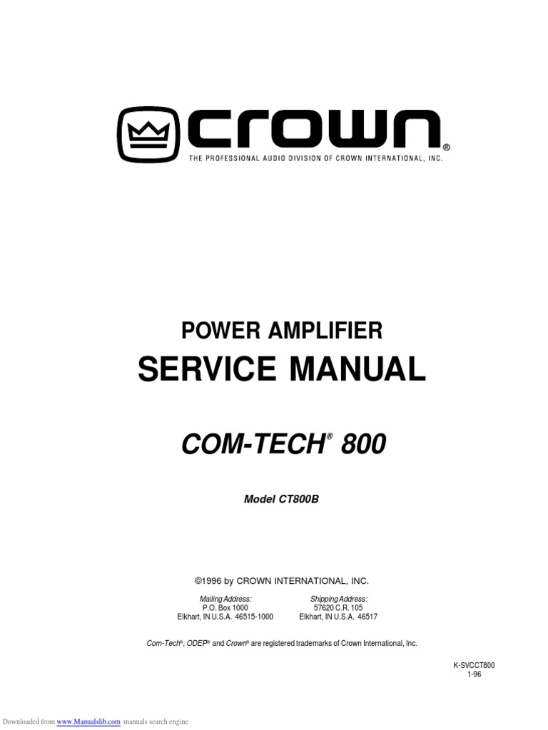 Comtech ct800 | PDF