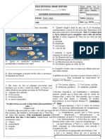 Avaliação de Ciências sobre o Sistema Solar