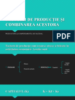 Factorii de Producție Și Combinarea Acestora Si Eficienta