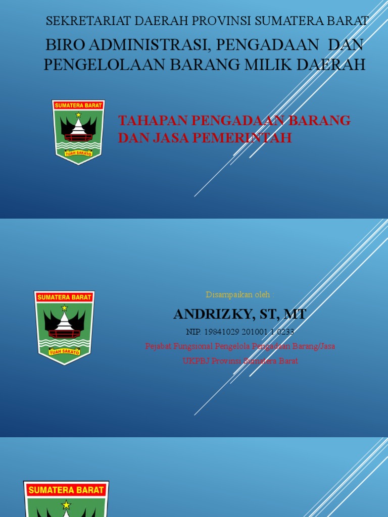 Tahapan Pengadaan Barang Dan Jasa | PDF