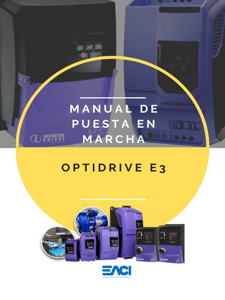 Manual de Puesta en Marcha OPTIDRIVE E3 PDF