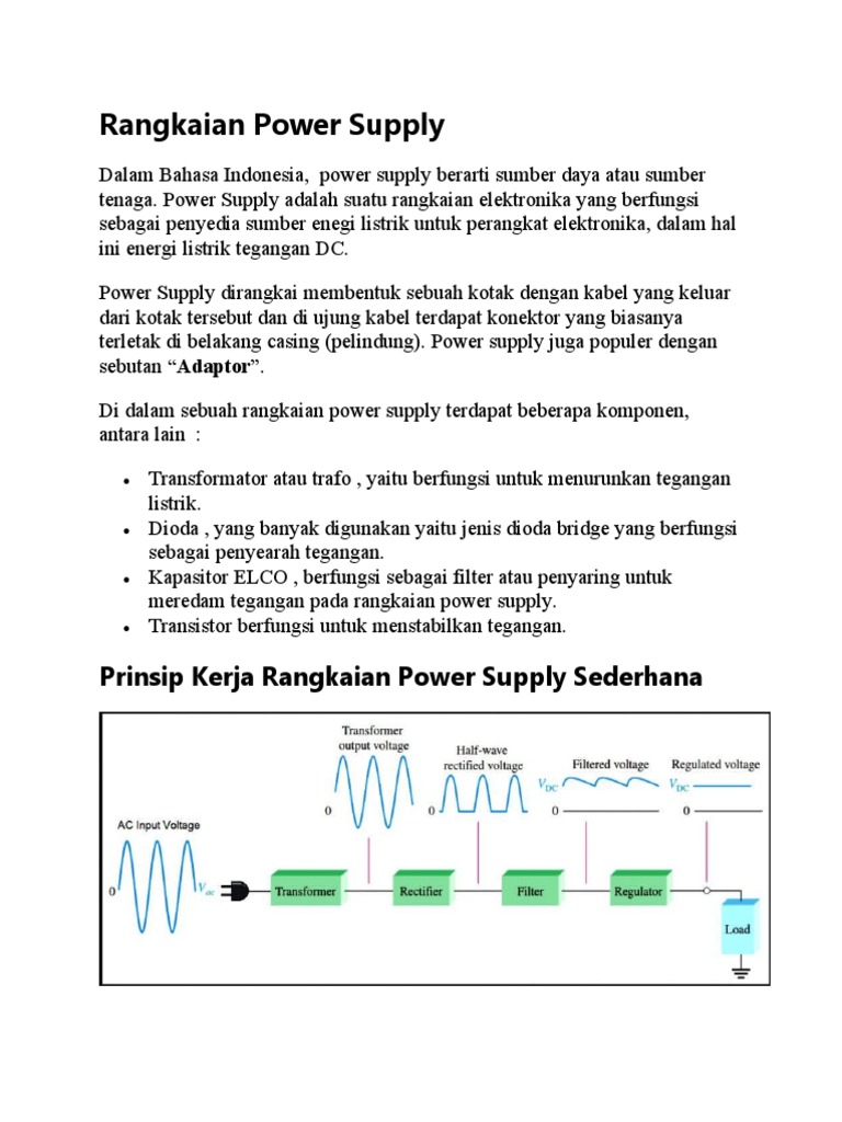 Rangkaian Power Supply | PDF