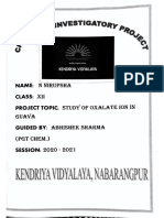 Study of Oxalate Ion in Guava