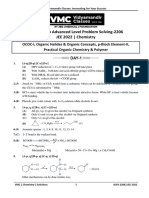 Chemistry Advanced Level Problem Solving (ALPS-6) - Solution