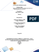 Ecuaciones Diferenciales Método Por Series de Potencia Y Transformada de Laplace