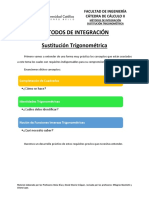 Métodos de Integración - Sustitución Trigonométrica (C2)