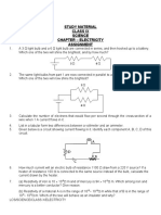 Class X - Assignment - Science - Electricity