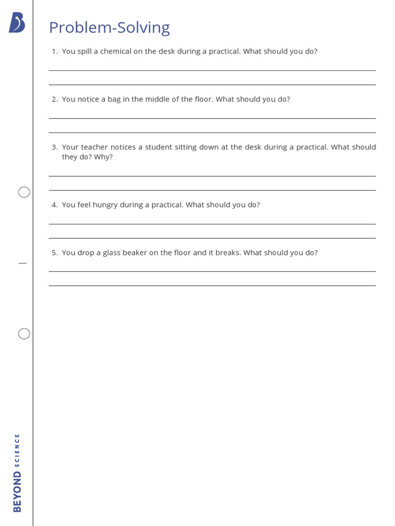 Problem Solving Worksheet | PDF