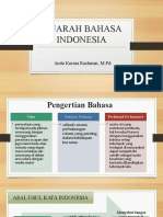 Sejarah Bahasa Indonesia