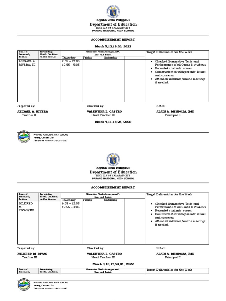 Work Plan Format | PDF