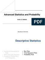 Advanced Statistics and Probability: Yerkin G. Abdildin