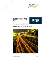 SURPASS HiT7035 R4.2 Acceptance Test Manual