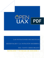 Ud2. Las Notaciones Neumáticas Medievales y La Notación Moderna Del Canto Gregoriano