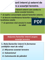 Tema - Factori - Interni - Externi A Scoartei Terestre