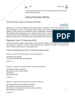 CBSE Class 12 Chemistry Polymers MCQs, Multiple Choice Questions