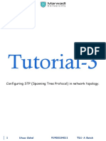 Tutorial 3 Configuring STP (Spanning Tree Protocol) in Network Topology