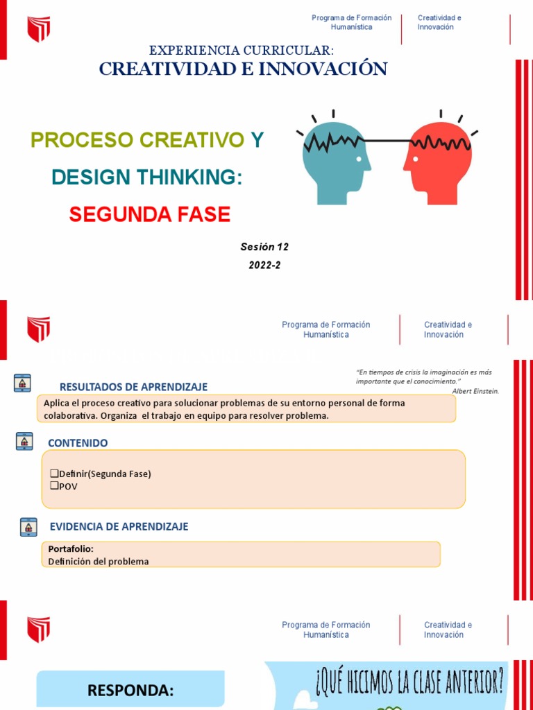Definición en Design Thinking UCV | PDF | Creatividad | Innovación